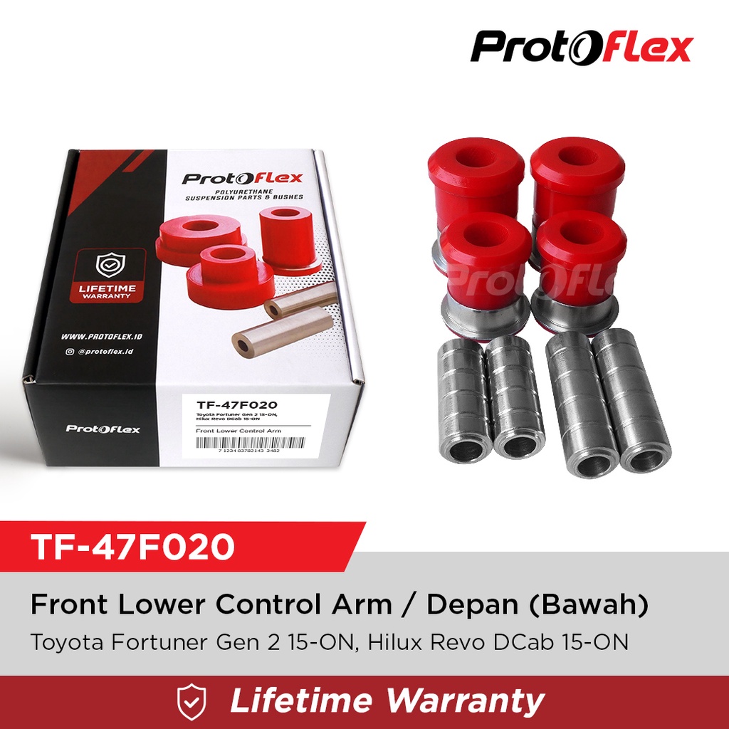 Protoflex Bushing Lower Arm Depan (Bawah) Toyota Fortuner Gen 2 Hilux Revo DCab15-ON