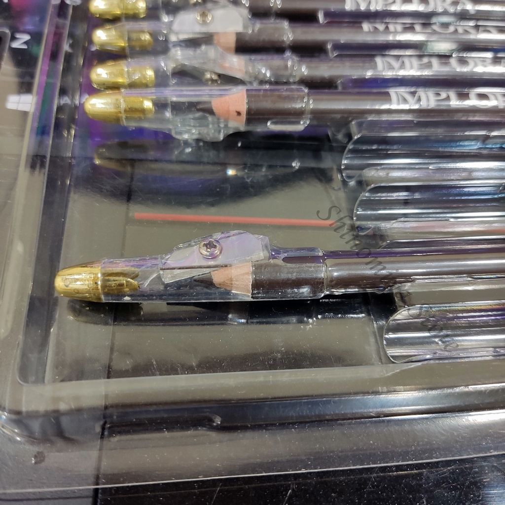 (IMPLORA) CELAK ALIS COKLAT TUA / PENSIL ALIS / PENGGARIS MATA / EYELINER PENSIL