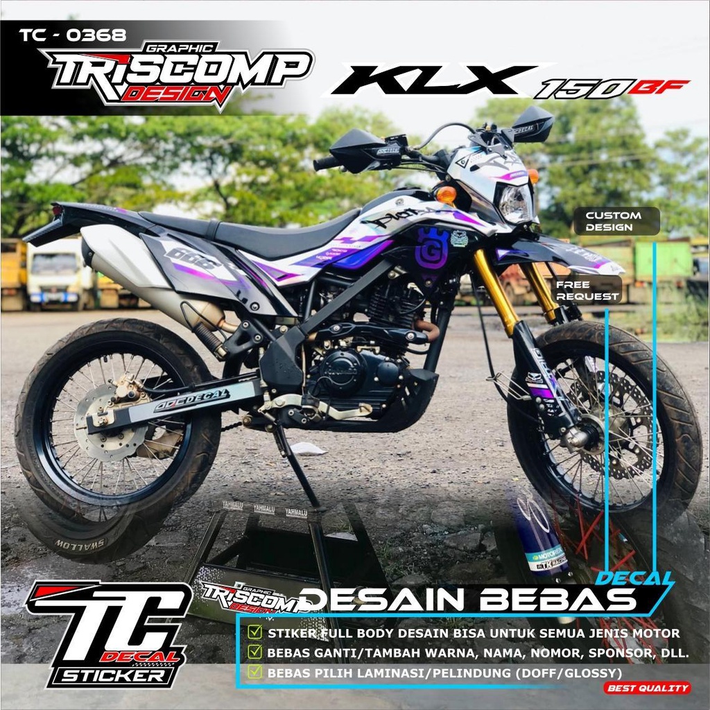 (Fullbody) Decal KLX Sticker KLX 150 BF / KLX S / KLX Gordon / Dtracker / DTX / KTM / Viar Striping 