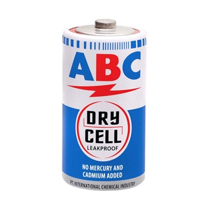 Batu Batre Baterai Battery ABC Ukuran Sedang Tanggung R14C Biru 1.5V -OLL