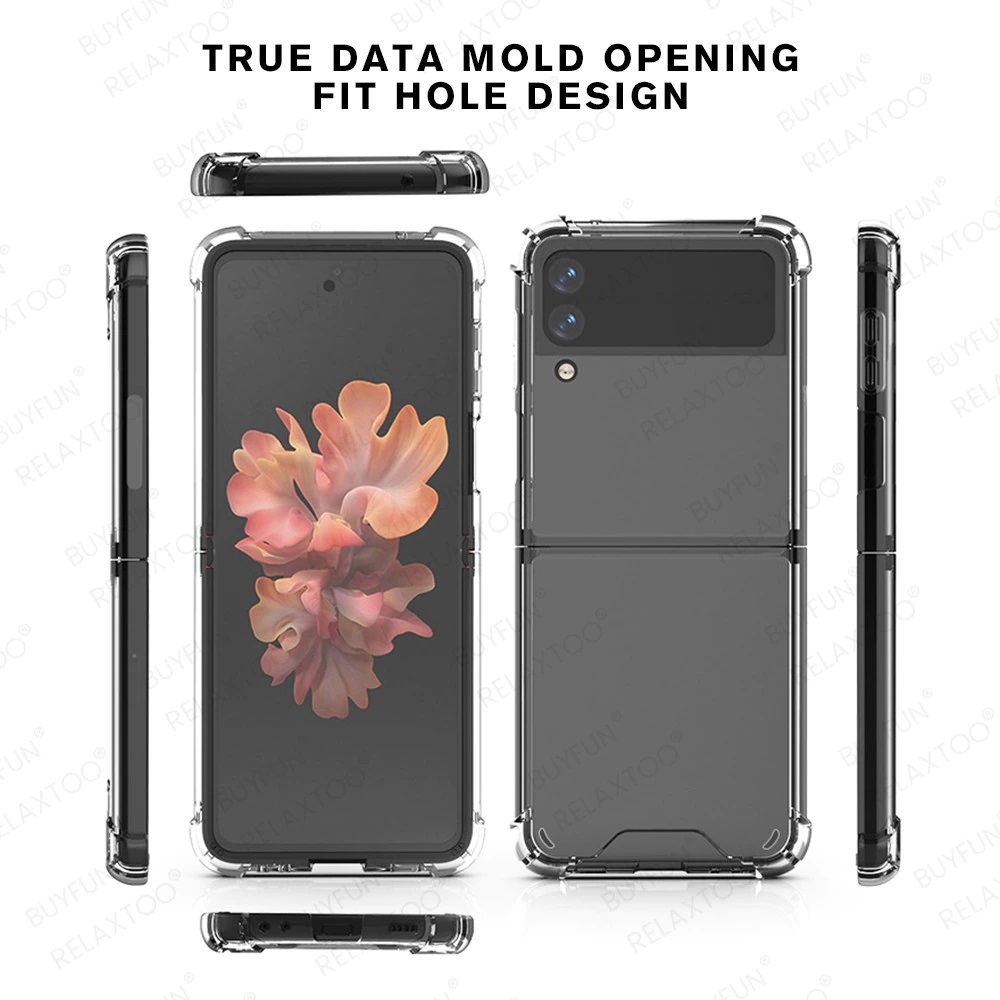 EllaStuff Samsung Galaxy Z Flip 4 5G Case CRYSTAL CLEAR Softcase Casing Hp Samsung Galaxy Z Flip 4 5