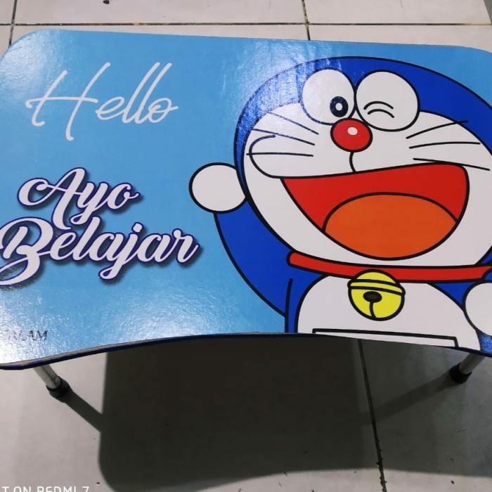 meja belajar lipat karakter - hello kitty