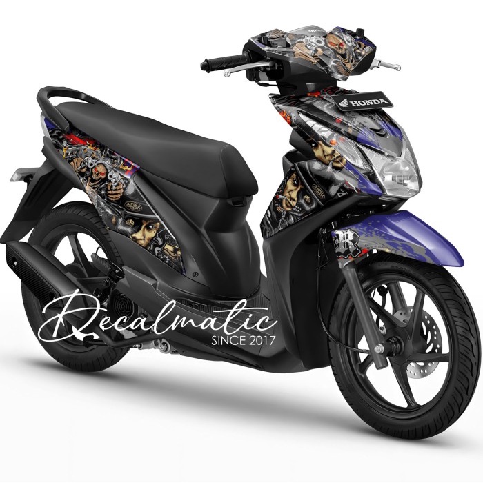 Decal FiBeat Full Stiker Full body Beat FI POP KARBU Beat Deluxe 2020 Jerinx Tengkorak