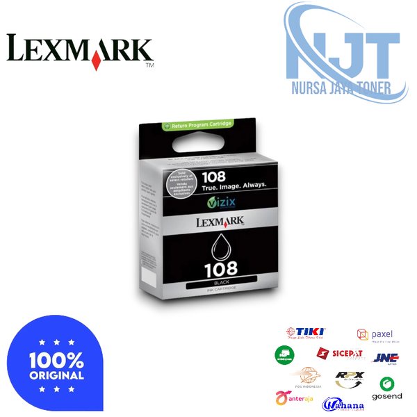 Tinta Lexmark 108 Black Original - Hitam