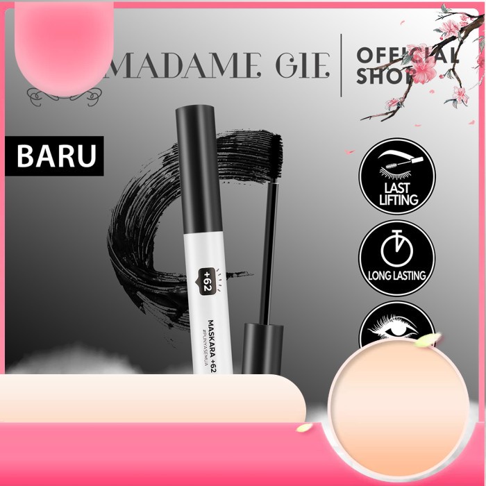 Madame Gie Mascara +62 - MakeUp Mascara Waterproof - Clear