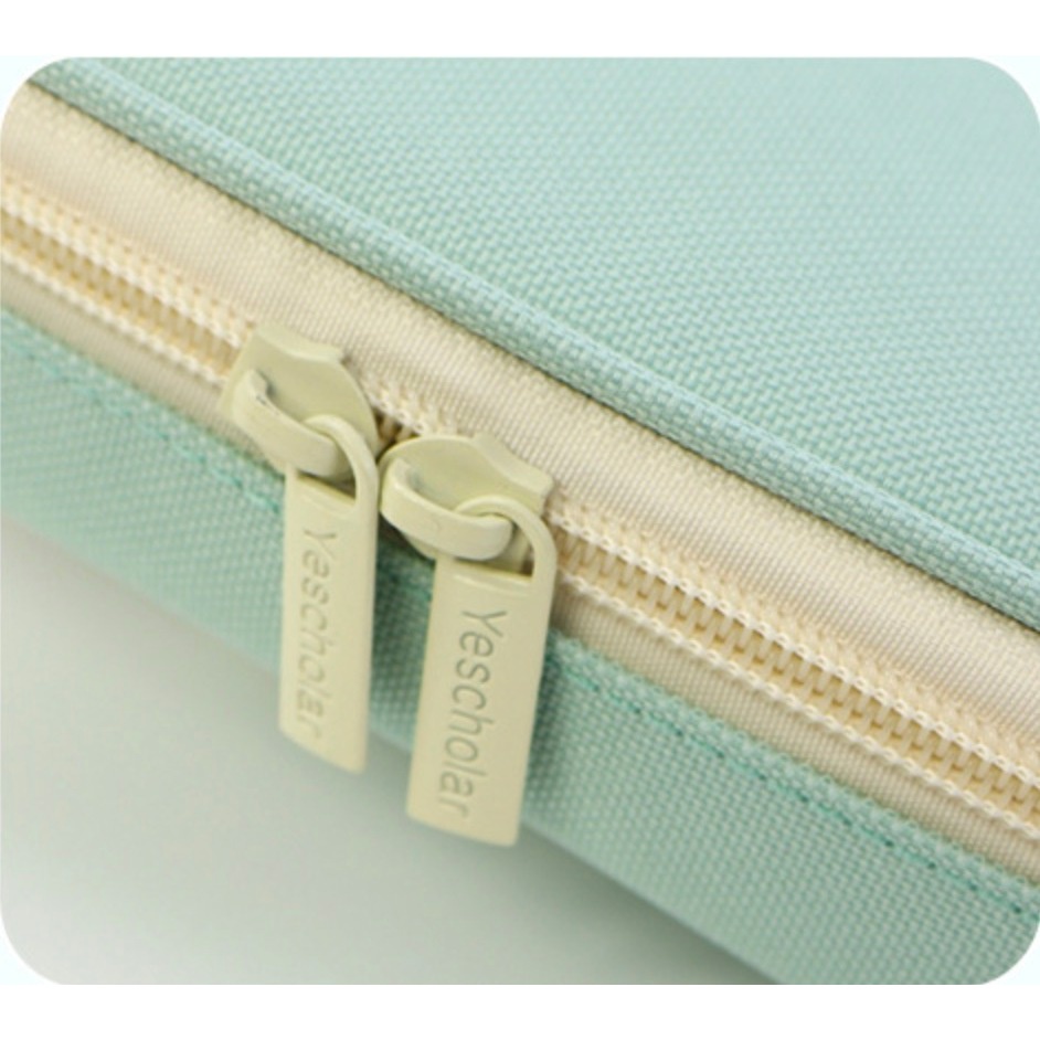 

HJK TXS26 Pen Pencil Case Kotak Tempat Pensil JUMBO YeScholar Macaron Color MKT