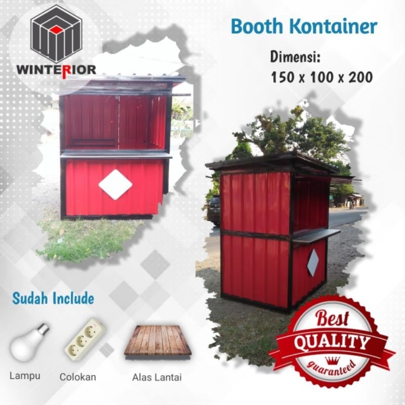 Booth Container / Gerobak Kontainer / Gerobak Booth / Stand Container / Booth Container Murah