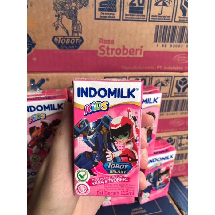 

[Big Sale] Susu UHT Indomilk kids 115ml x 40pc (Coklat) - Strawberi