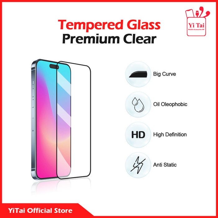 YITAI Tempered Glass Premium Clear Realme U1 X2 X2 Pro X3 SuperZoom XT