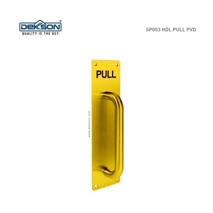 TERPERCAYA Sign Plate DEKKSON SP 003 HDL PULL PVD / Handle Pintu