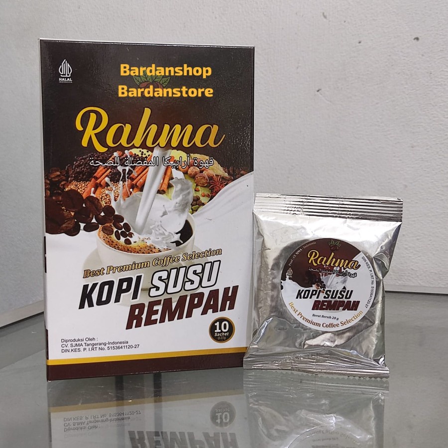 

COD - Kopi Rempah plus susu Rahma | Kopi susu instan isi 10 sachet | Kopi kesehatan Probiotik Penambah Semangat Aktivitas. Aman di lambung, jantung dan darah tinggi