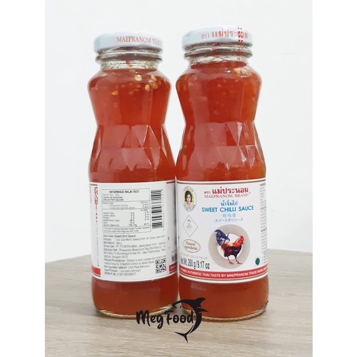 

Sweet Chili Sauce Maepranom Brand 260g | Sambal Bangkok | Thailand