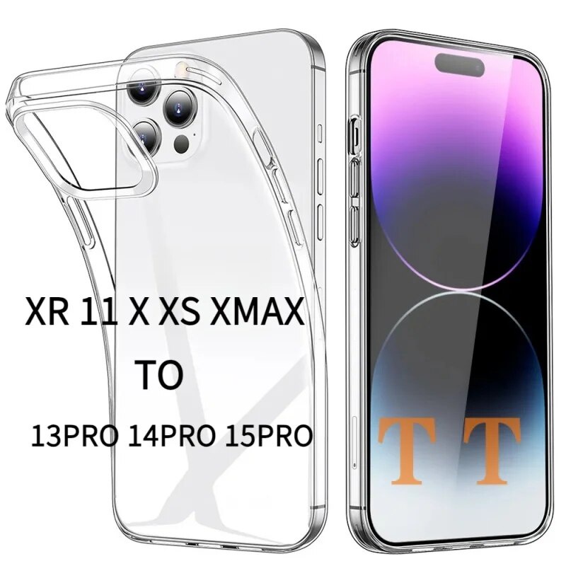 Silikon Custom Soft Case Housing Iphone X XR XS Max 11 to Series 12/13/14 13 pro/14 pro/15 pro/12pro