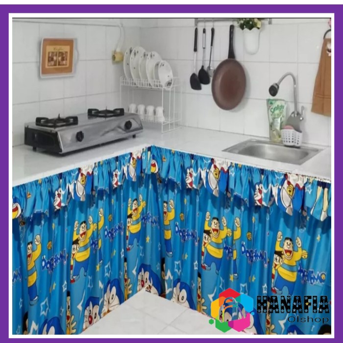 GORDENG KOLONG DAPUR/HORDENG BAWAH KOMPOR MOTIF KARAKTER