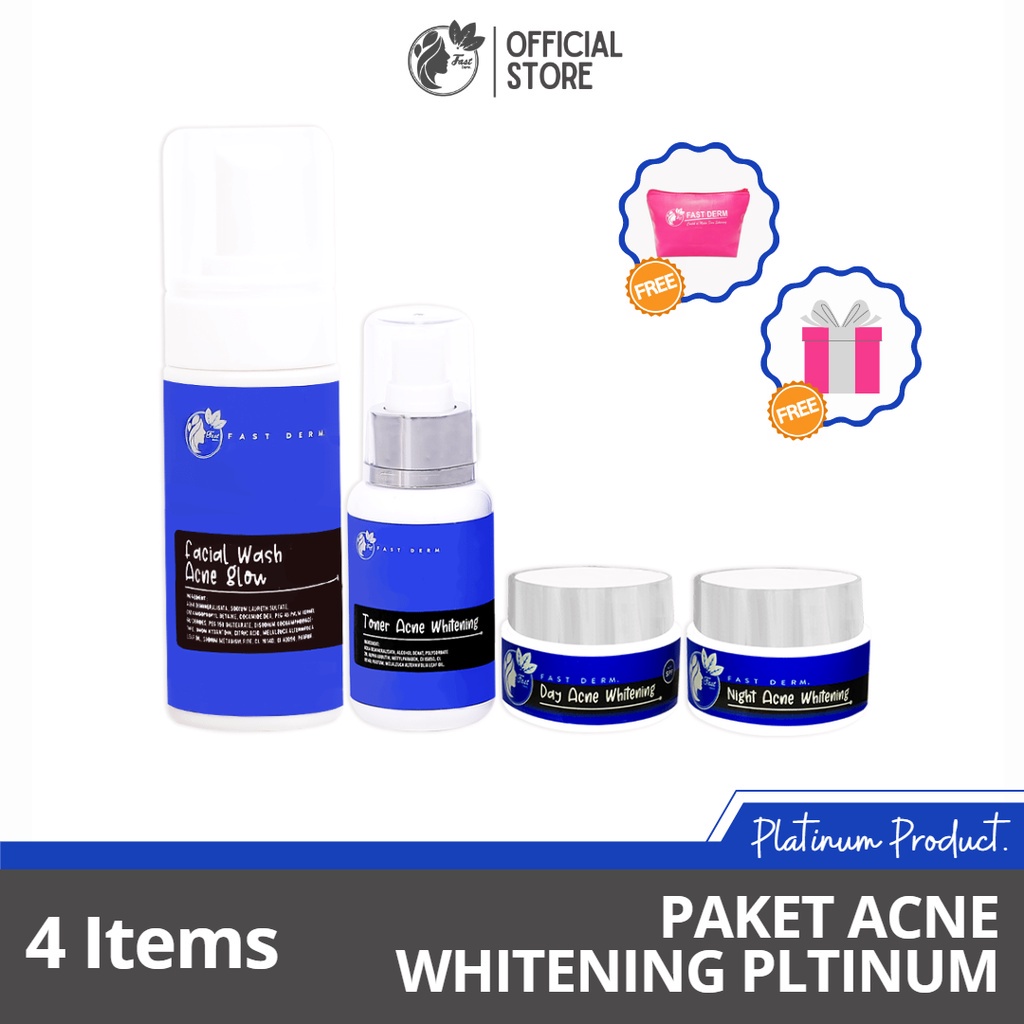 Fast Derm Paket Acne Whitening Platinum