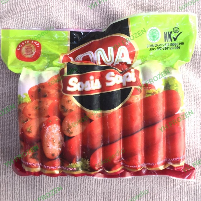 

AA Yona Sosis Sapi Merah isi 15 Frozen Bogor - FROZEN FOOD BOGOR