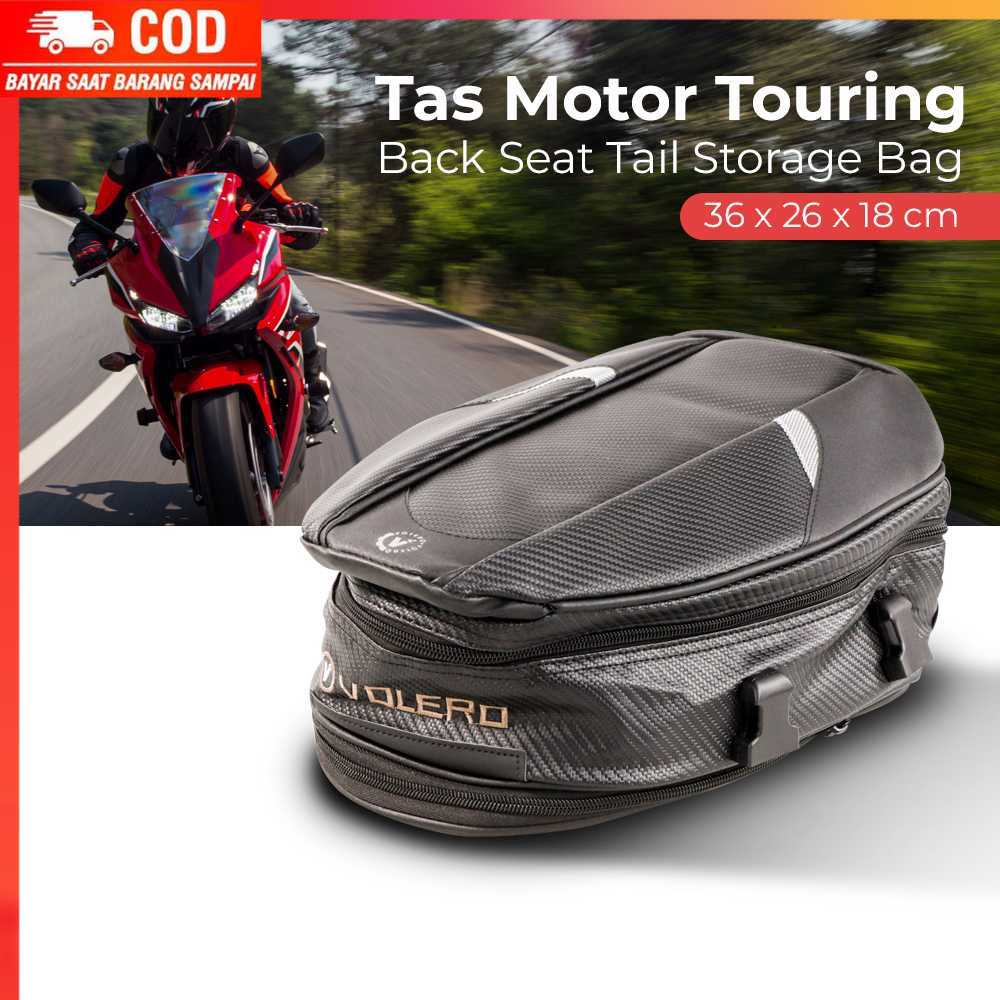 ( 100% BARANG ORI ) VOLERO Tas Motor Touring Back Seat Tail Storage Bag - RR9014