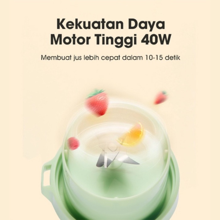 Juicer Portable USB Mini Tumbler Juice Blender Jus Buah SAMONO Juser - Ungu