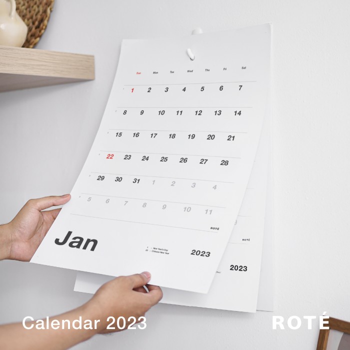 

Kalender 2023 / Kalender 2023 Aesthetic / Kalender Dinding - MEDIUM, TANPA 3 M