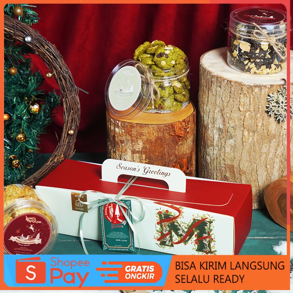 

Diskon Natal Hampers Natal / Christmas Hampers - Special Oatmeal Cookies (3 Jars) | Promo 12.12
