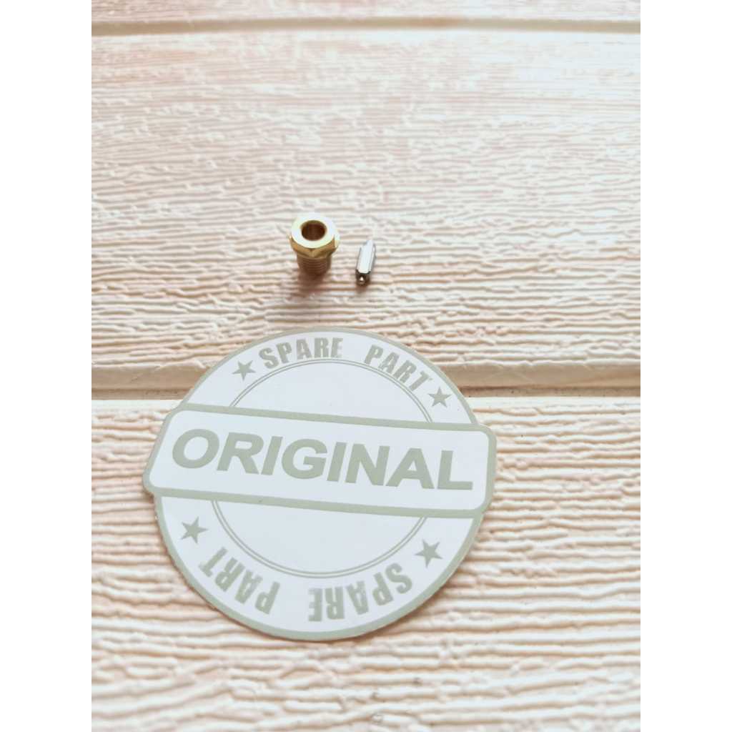 NEDLE VAVLE (SET) KARBURATOR YAMAHA V80 - V75 ASLI ORIGINAL / PARTS AKSESORIS JARUM PELAMPUNG CARBU