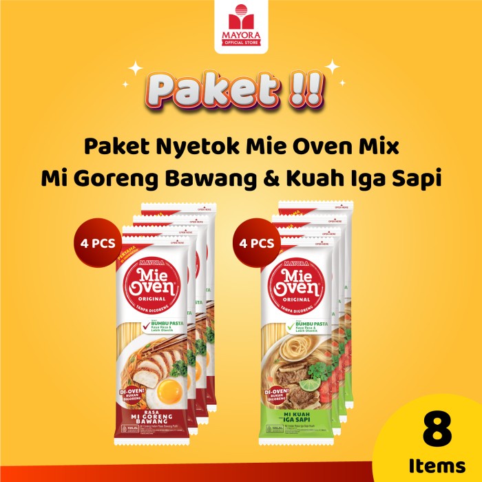 

Mie Oven Mi Instan Mix 8 pcs