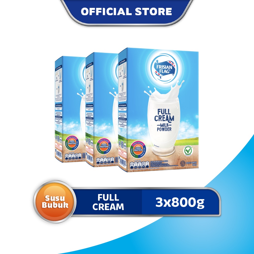 

Frisian Flag Susu Bubuk Fullcream Purefarm 3 x 800 gr