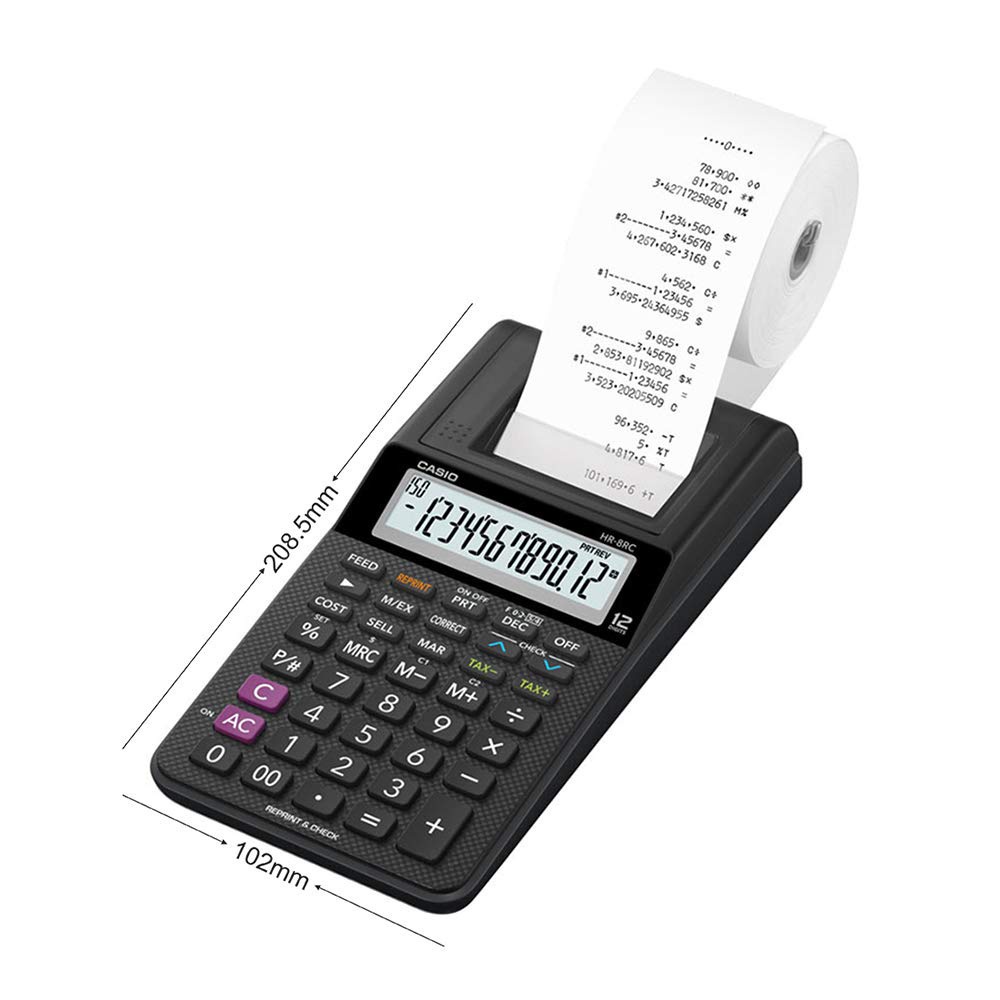 

Kalkulator Printing Kasir Casio Hr-8Rc Mini Print Calculator 8 Rc