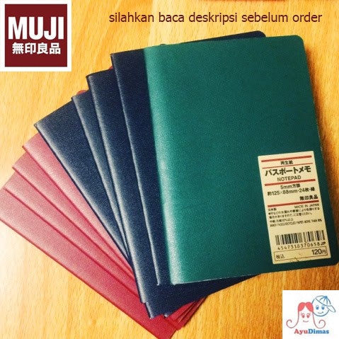 

MUJI - Pasport Memo / Notepads / Note book / Buku Notes - MERAH BLANK