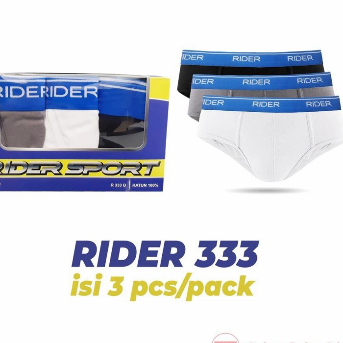 Celana Dalam RIDER SPORT 333B/CD Rider sport/Sempak Rider/PROMO GROSIR