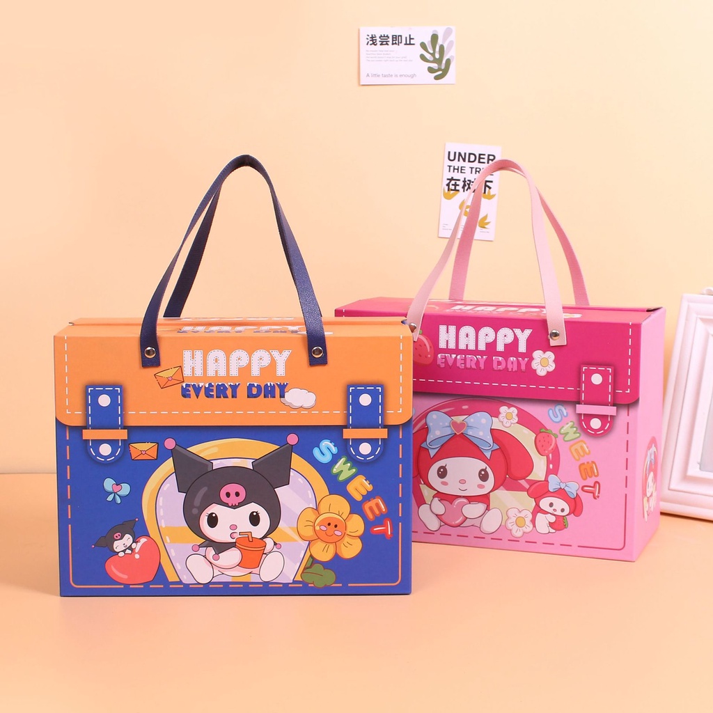 

GOODIE BAG BESAR SANRIO / PAPER BAG ULANG TAHUN ANAK SANRIO / TAS PAPER BAG MOTIF CINNAMOROL KUROMI MELODY