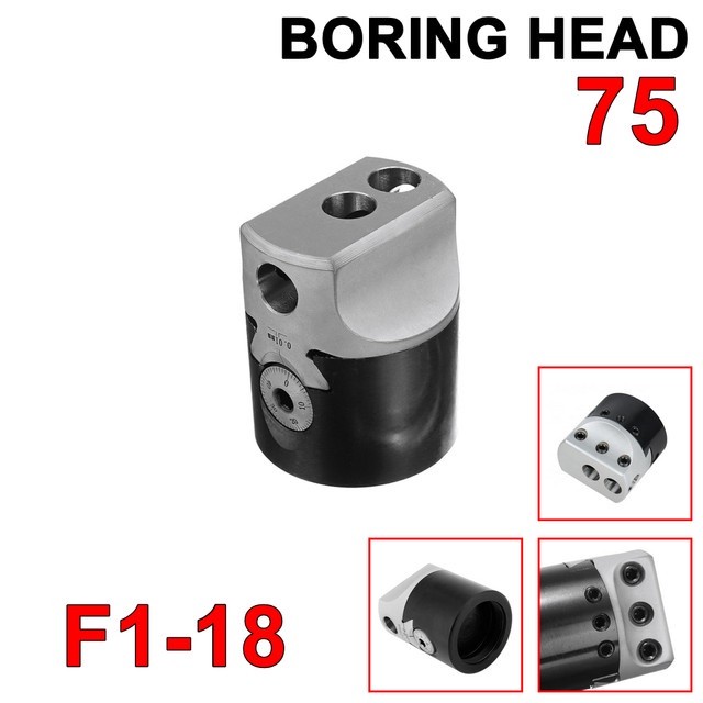 Boring Head F1-18 75 Boring Korter 75mm Kepala Holder Milling CNC