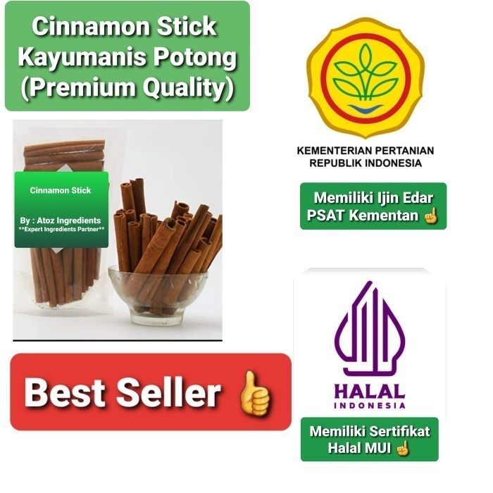 

BISA COD - Cinnamon Stick 50 GR / Kayumanis Batang 50 GR