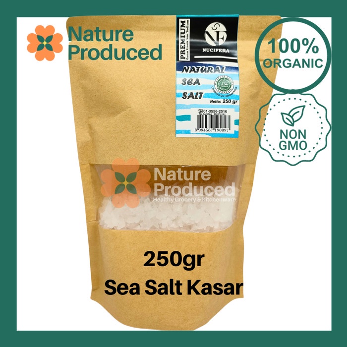 

Nucifera Sea Salt Coarse 250gr Garam Laut Kasar