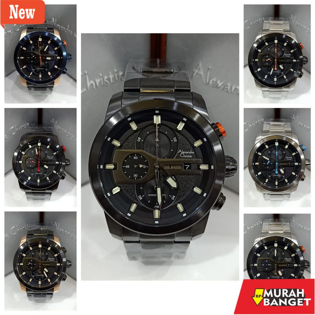 cocok buat harian- Jam Pria Alexandre Christie AC6559 AC 6559 Alexander Christie Original Garansi Re