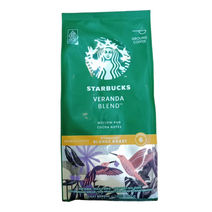 

STARBUCKS VERANDA BLEND BLONDE ROAST ARABICA COFFEE 200 GR