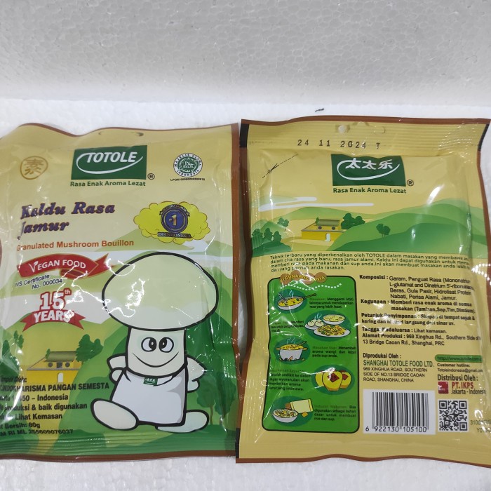 

Totole Kaldu Jamur 80gr