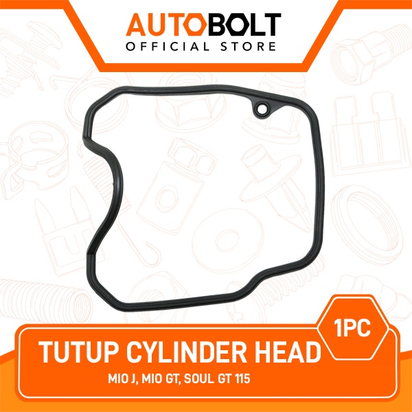 Autobolt Tutup Cylinder Head Mio J GT & SoulGT 115 Karet Seal Silinder Oring Cover Sil Gasket Cop