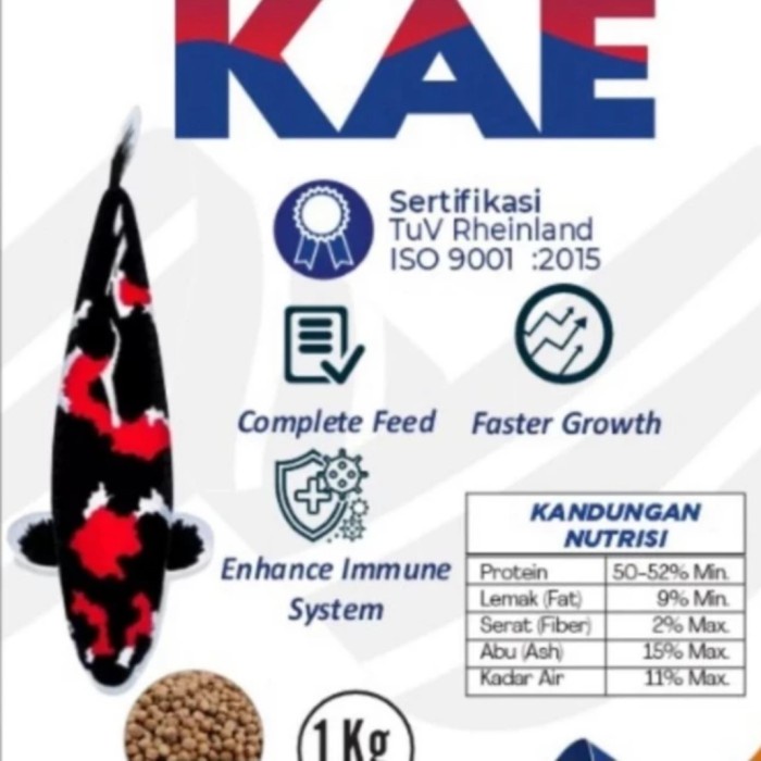 STP KAE pakan ikan koi apung 1 sak karung 25kg super growth - 20Kg