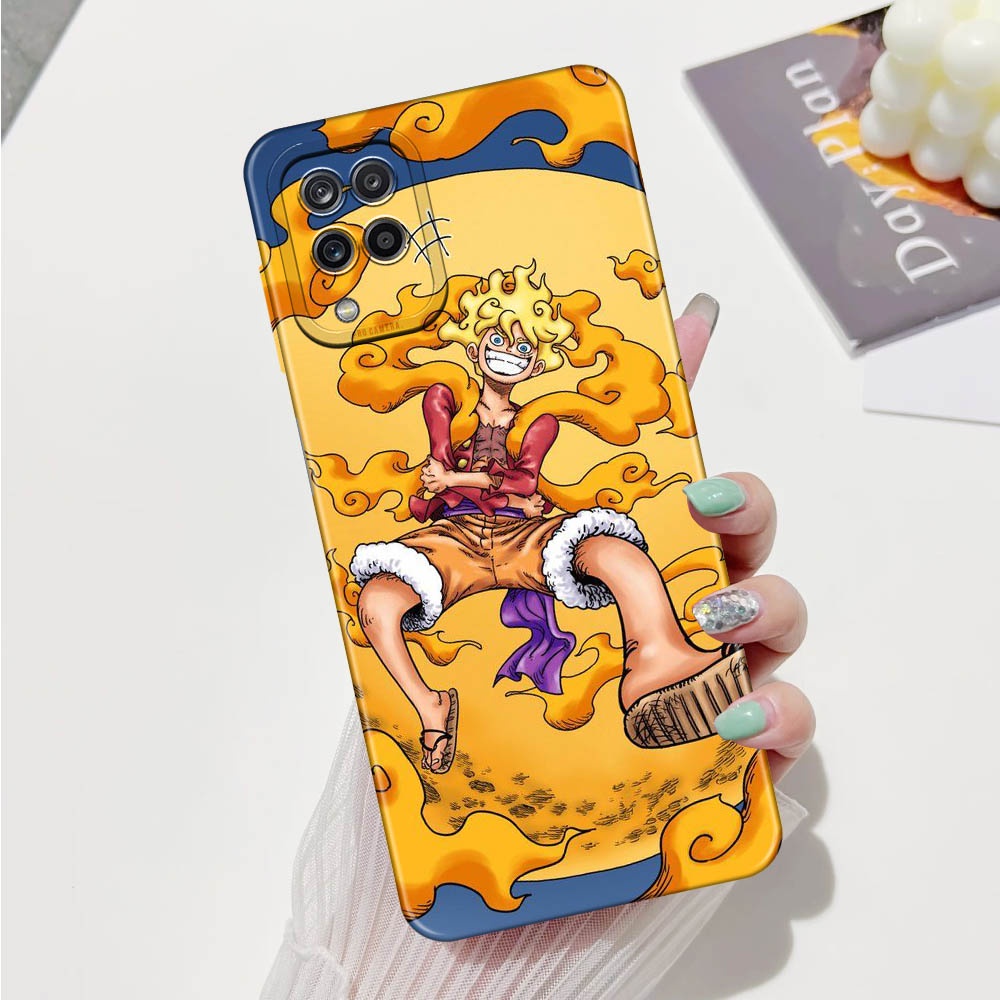 Softcase HP Samsung Galaxy A12 / Samsung Galaxy M12 Fashion Printing Anime One Piece Keren Silikon -
