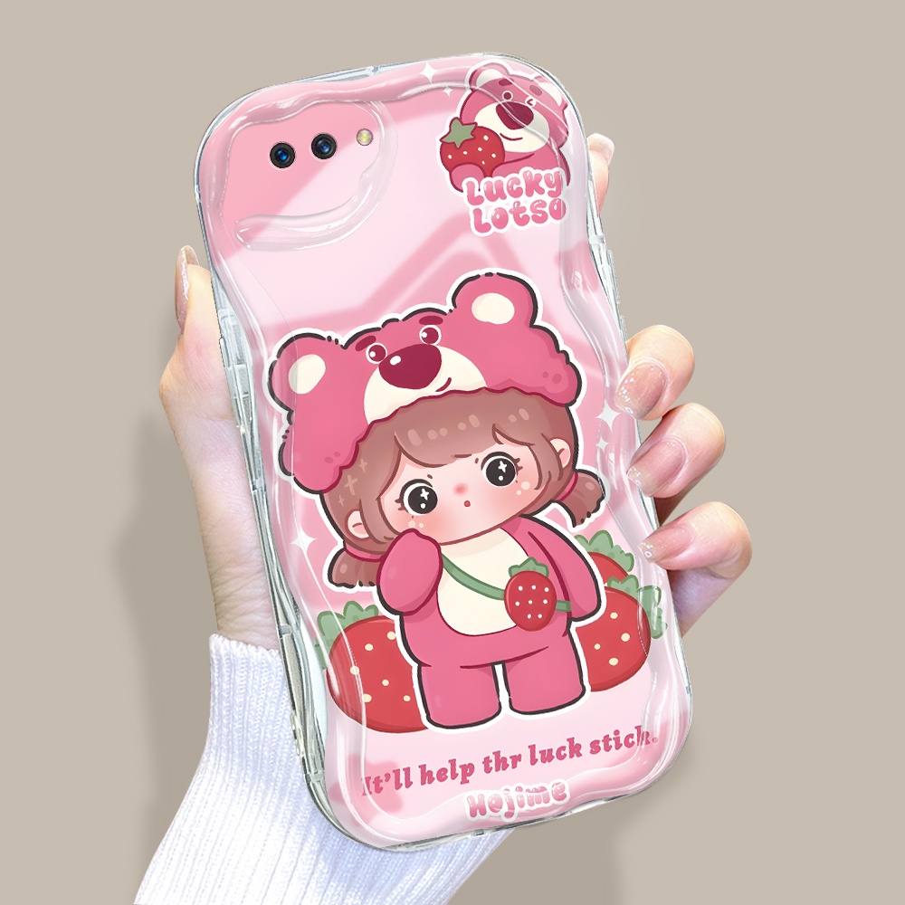 OPPO A3S A12E Untuk Hp Casing Handphone Phone Case Lotso Girl Kesing Cassing Cream Border Soft Cover