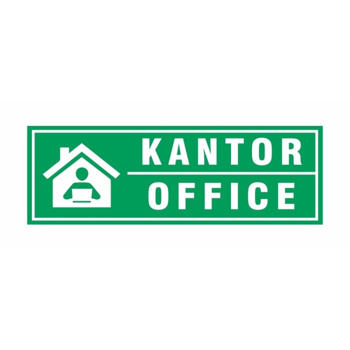 

SIGN STIKER VINYL KANTOR/OFFICE Uk 30x10 cm RAMBU K3