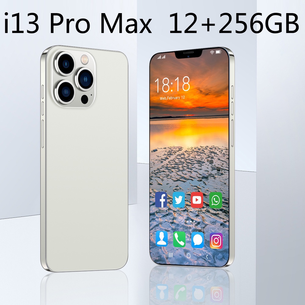 [COD] Hp Dibawah 1 Jutaan Phone I13 Pro Max 6.7 Inci 12+256 GB Kamera HD Asli Harga Murah Harga Pelajar Kualitas Tinggi 4G/5G Wifi Smartphone