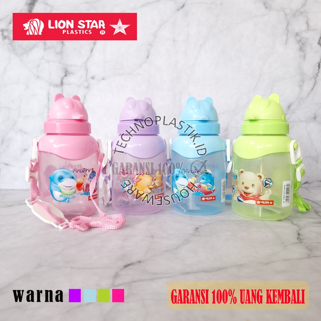 LION STAR Masky Bottle Botol Minum Anak Lucu 500 Ml