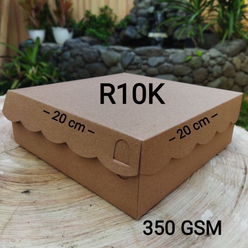 

CXL - KOTAK NASI COKLAT KRAFT R10 20X20 / KERDUS NASI COKLAT R10 TEBAL 350GSM (100 Pcs)