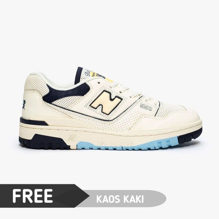 NB 550 White Blue Yellow