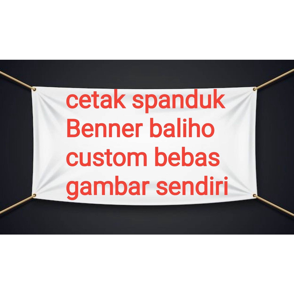 cetak spanduk bendera custom harga 3meter proses cepat