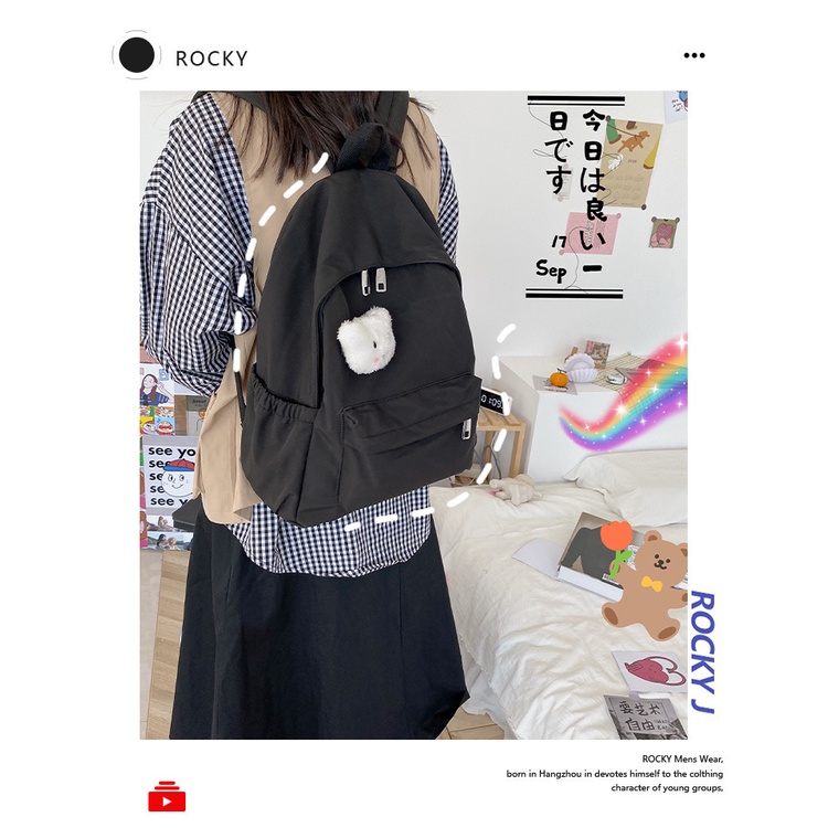 School bag/tas ransel sekolah/Tas Ransel Wanita/Ransel Sekolah Wanita SMP SMA Polos/Sekolah Perempua