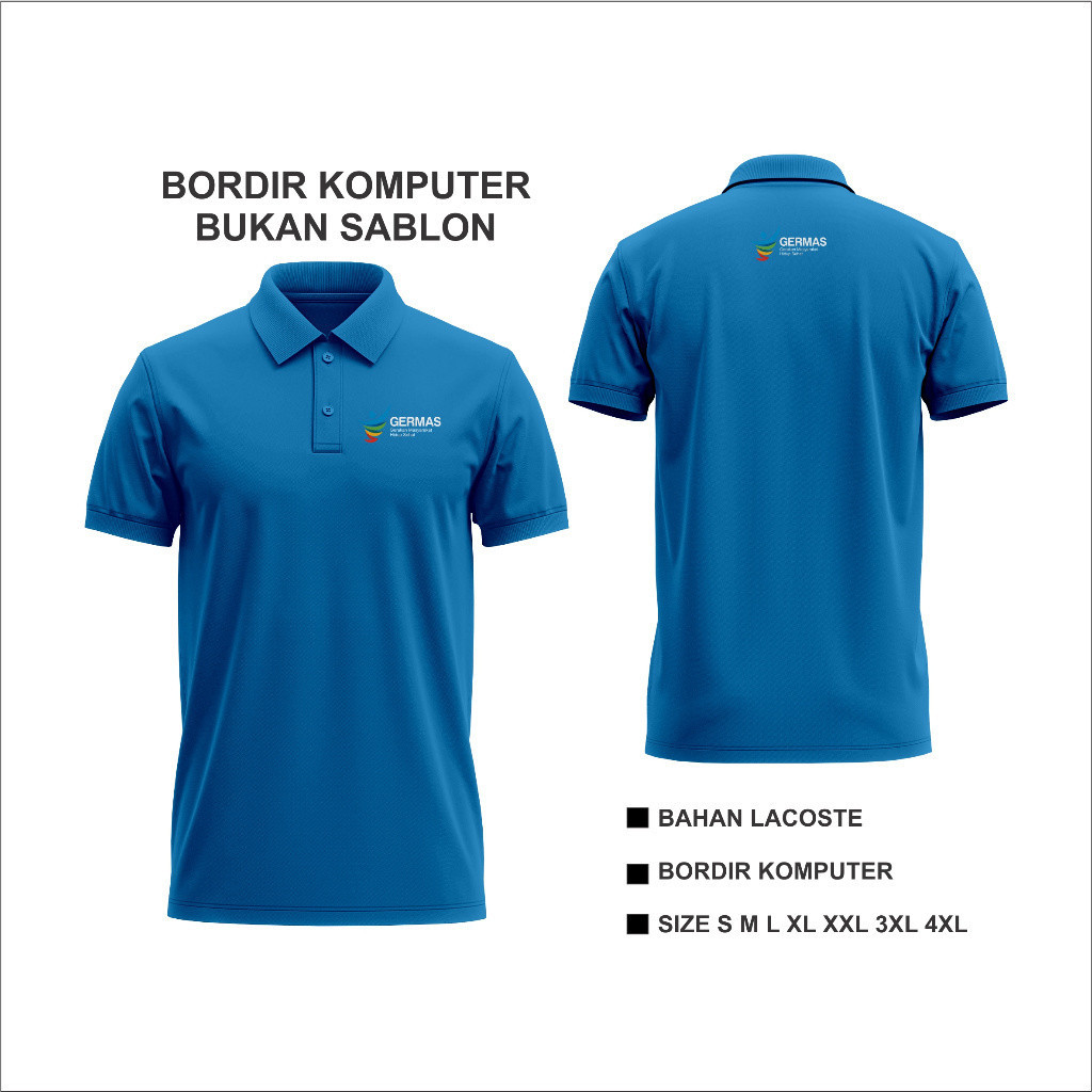 Polo Bordir Baju Kaos Polo Baju Germas Bordir Kaos germas Polo Germas Bordir Polo Seragam Bordir