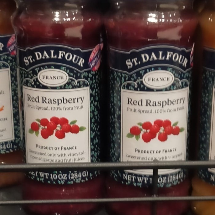 

st dalfour selai buah Red rasberry 284gr jam